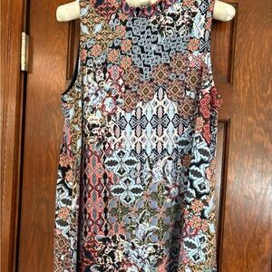 Tiana B. Floral and Geometric Mini Dress